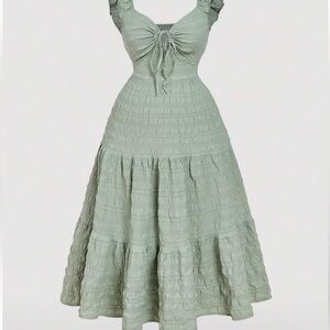 Elegant Green Maxi Dress